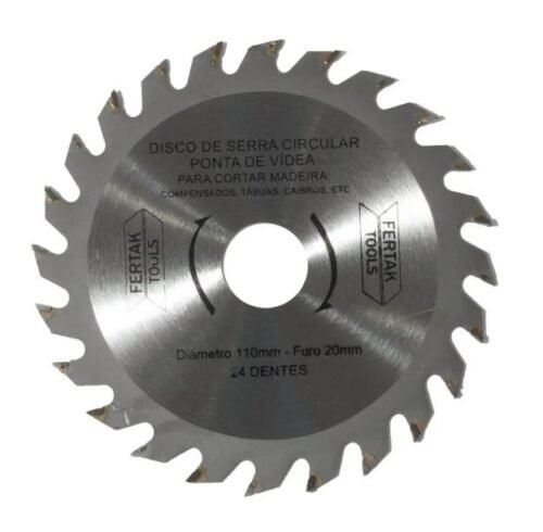 DISCO SERRA CIRCULAR WIDEA 180X20MM 24 DENTES FERTAK 2810