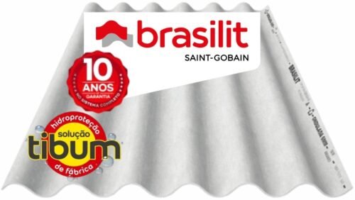 TELHA ONDULADA FIBROCIMENTO 6MM 2,44X1,10M BRASILIT (PROMO)