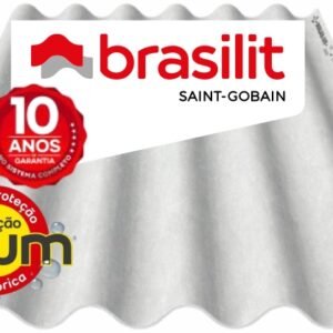 TELHA ONDULADA FIBROCIMENTO 6MM 1,53X1,10M BRASILIT (PROMO)