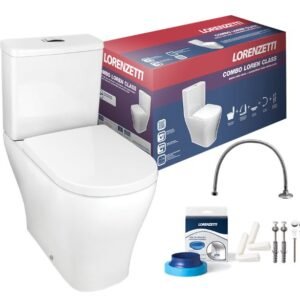 COMBO BACIA + CAIXA ACOPLADA LOREN CLASS BRANCA  LORENZETTI 7720005