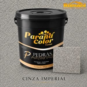 REVESTIMENTO ACRILICO PEDRAS NATURAIS 20KG CINZA IMPERIAL PARANA COLOR