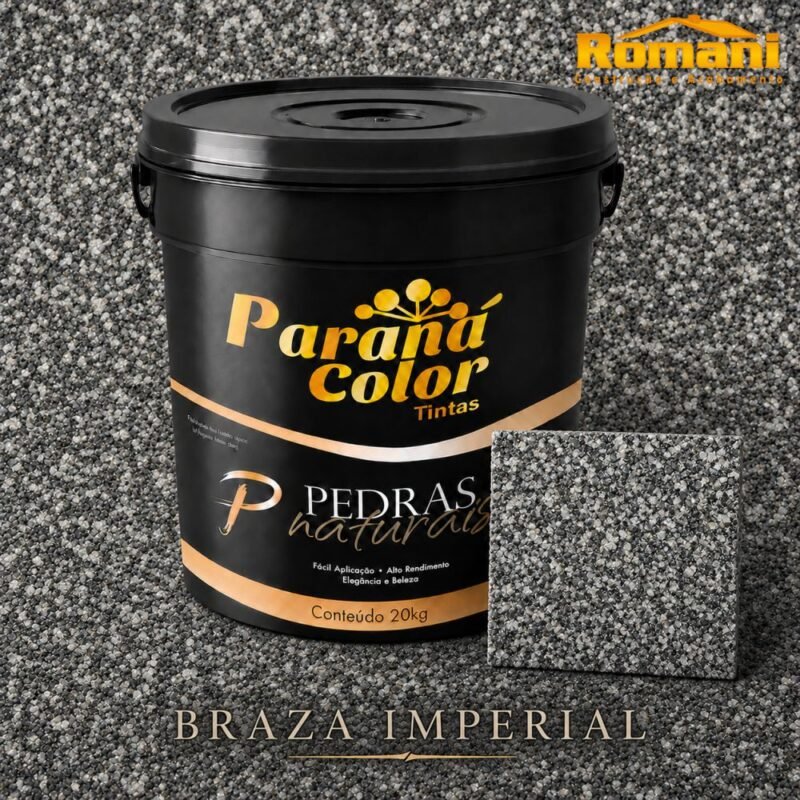 REVESTIMENTO ACRILICO PEDRAS NATURAIS 20KG BRAZA IMPERIAL PARANA COLOR