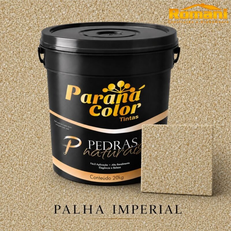 esmaga-916171 REVESTIMENTO ACRILICO PEDRAS NATURAIS 20KG PALHA IMPERIAL PARANA COLOR
