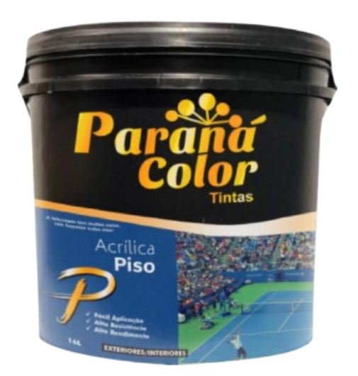 TINTA PARA PISO PREMIUM 16L ACRILICA FOSCA VERMELHO OXIDO PARANA COLOR