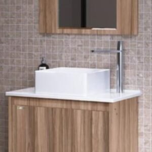 KIT GABINETE + ESPELHEIRA + CUBA QUINTO TREVISO 63CM RORATO